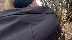 Hey why don't we fuck passionately by the lake in this cold winter snow