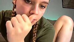 Cumming like a fountain in a natural display