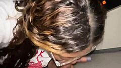 hey check this ebony bbw sucking strangers big black cock at gloryhole