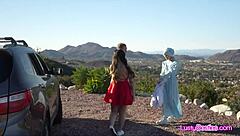 Teen girl experiences her first wild foursome with new besties in hardcore blowjob reality sex