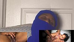 oh wow, that ebony squirt reaction with eye rolling orgasm is dripping wet!