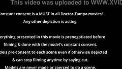 What happens when doctor raven rogue examines patient aria nicole in new scrubs with gloves and close up views