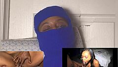 oh wow, that ebony squirt reaction with eye rolling orgasm is dripping wet!