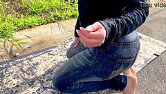 beggar traded services for money outdoors in raw encounter