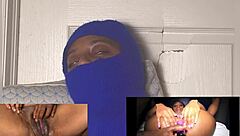 oh wow, that ebony squirt reaction with eye rolling orgasm is dripping wet!