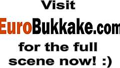 i feel so thrilled as this euro slut jumps on the desk getting drilled by multiple cocks in wild blowbang bukkake