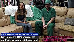 What happens when doctor raven rogue examines patient aria nicole in new scrubs with gloves and close up views