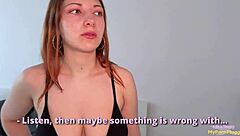 slutty wife rips clothes to fuck husbands friend in fishnet stockings