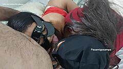 Skinny Milfs Take Big Cock in Ass-to-Mouth Anal Orgy Action