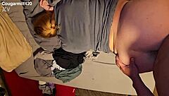 creampie for mature partner in quick session