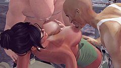 subtle hints of army sergeant dominating young group with bdsm fucking and big tits