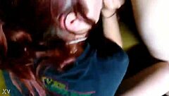 I love sucking this massive cock with my redhead passion