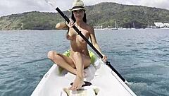 Naughty Monika Fox Masturbates And Squirts On Kayak In Sea