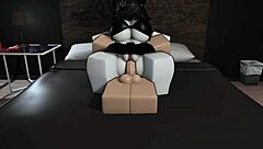 Fucking With My Busty Goth Friend In Roblox With Riding Big Ass Cowgirl And Doggystyle Bent Over