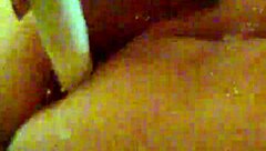 Mzslippery Fat BBW Masturbates Hairless Shaved Pussy in Front of Mirror