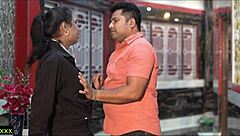 wife comes back early from outside and catches them in rough doggystyle fucking before divorce