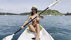 Naughty Monika Fox Masturbates And Squirts On Kayak In Sea