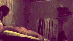 Ebony massage therapy interracial fuck caught on cam with big cock riding!