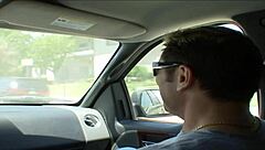 Blonde big tits milf Britney Amber gets fingered and fucked hard in stockings and heels