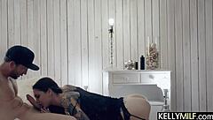 I choke and dominate submissive brunette rocky emerson until balls are drained dry