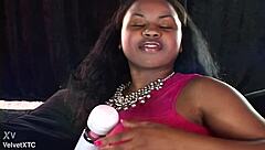 i'm a curvy black babe with big natural tits doing a pov casting interview with dirty talk