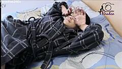 Fiery latina Nahomi from Venezuela unleashes squirting passion in her big ass pussy adventure part one.