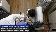 Hey, check out Angel Santana's wild 2022 checkup with latex gloves, tickling feet, and gaping fun in the hospital! 😏