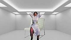 omg, granny princess leia gets finger fucked and eaten out by darth vader in wild cosplay 😈