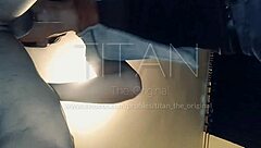 Latina amateur with big tits gives deepthroat blowjob on monster cock after losing bet.