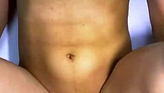 Stepfather and best friend shared a naughty laugh in the kitchen ending with passionate kisses