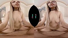 Alita Lee rides your cock hard in pov! This petite latina blonde fucks passionately after her date.