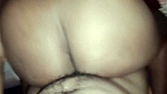 incredible homemade story as ebony wife with big tits and big ass gets fucked doggystyle in anal until sore while parents sleep nearby.