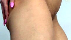 Blonde Babe Stripping and Teasing with Sex Toy in Shower Lingerie Show