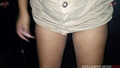 Wife Turns into Slutty Whore Enjoying Humiliation from Big Black Cock at Outdoor Gloryhole