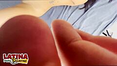 i'm a tiny 18 year old latina slut taking big white cock for anal creampie in casting