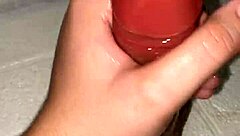 I jerk off my dildo with hands in this homemade solo toy session for you!