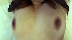 Moaning Asian Babe Enjoys Big Tits Play And Creampie In Homemade Session