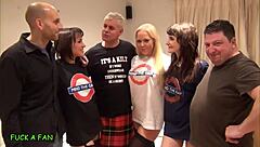 Wow! Professor Tubbs Adreena Takes On Huge Cocks In Wild Orgy With Tit Play!