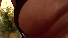 Blonde Fatty Mature in Bondage Gives Intense Cock Sucking