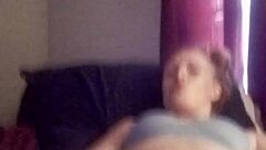 horny snow bunny solo toys play on shaved hairless pussy