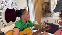 Agatha kent, compose a song for me! Since I'm romantic, I made her fuck me hard with dildo and vibrator.