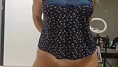 hey check out this homemade clip with a cute shaved blonde milf getting passionate