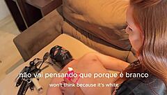 I love brincando de wax play with the submisso while bbc waits to fuck me in front of him...