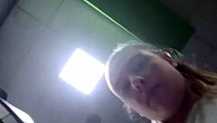 Horny Bbw Teen with Big Natural Tits Masturbates and Squirts on Gym Bench in Public Locker Room