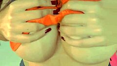 inviting hot young babe over for movie leads to pounding her pussy and cumming on slutty face