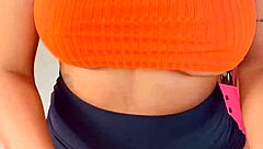 inviting hot young babe over for movie leads to pounding her pussy and cumming on slutty face