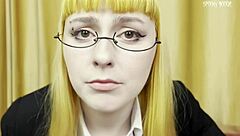 Petite teen nurse gives prostate massage and pegging in dirty talk domination roleplay