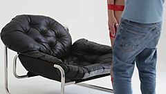 Feeling Excited as Blonde Playboy Girl Gets Tied Up with Red Tape