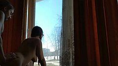i can't believe how intense this squirting orgasm feels during risky outdoor sex by the window