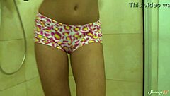 kinky blonde teen 18+ faby o uses handheld shower gently